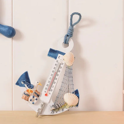 Floroux - Thermomètre en bois à ancre