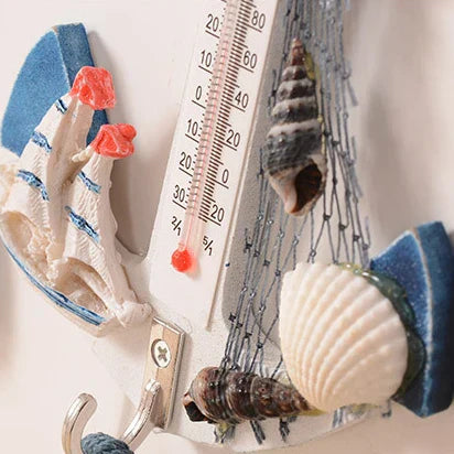 Floroux - Thermomètre en bois à ancre