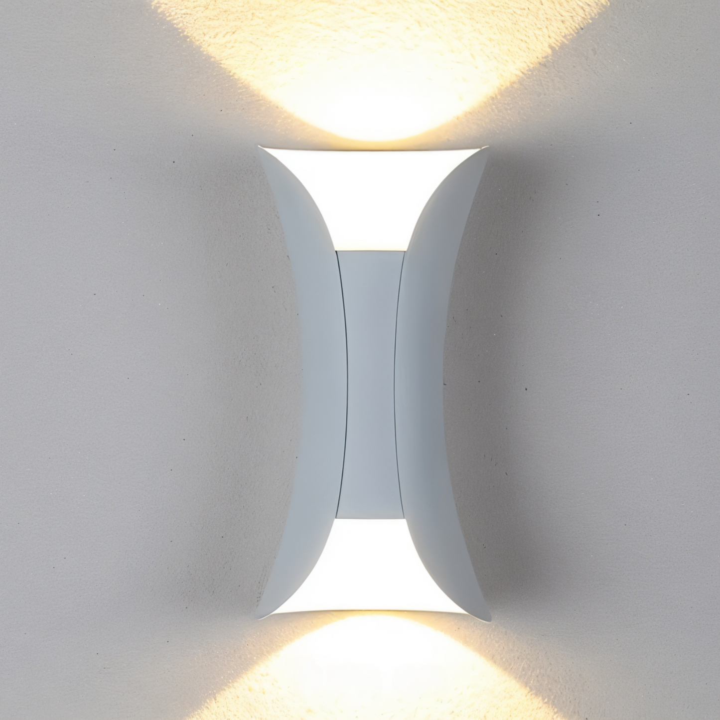 Floroux - Douce lumière murale LED élégante avec double émission lumineuse pour les espaces extérieurs