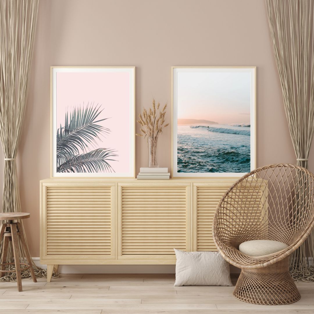 Floroux Canvas Ensemble 2 Pieces | Beach and Ocean Design | Wall Decoration for the Home | Timeless Elegance