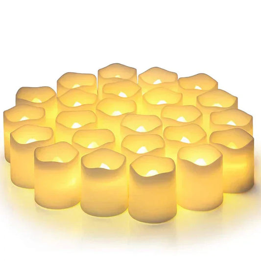 Ensemble de 24 bougies LED sans flamme - GlowFlicker