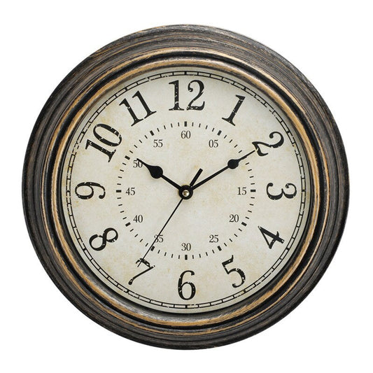 Floroux Beauty | Horloge Murale en Bois Vintage