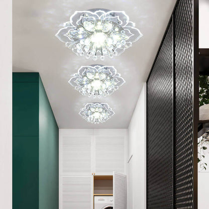 Floroux LED Crystal Ceiling Light | Flower Shape | Modern Design | Energy Saving | Decorative Lighting