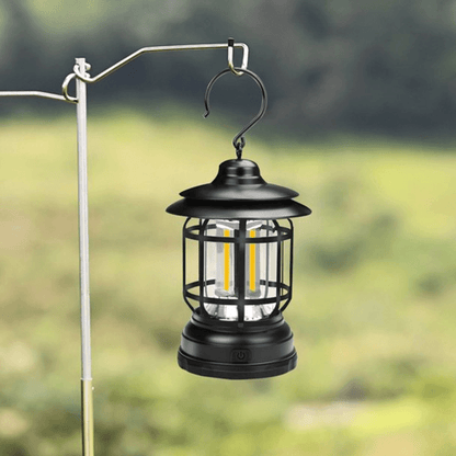 ÉclaireurVintage Lampe de jardin - Lampe portable rétro pour aventures en plein air