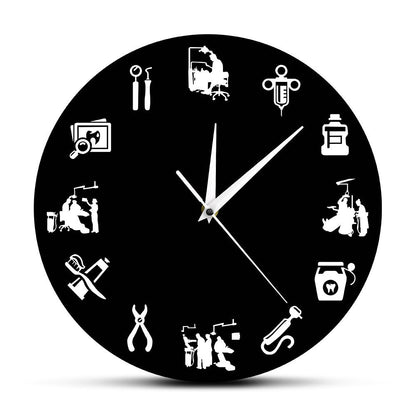 Horloge Murale Floroux-Design - Horloge Élégante pour Pratiques Dentaires