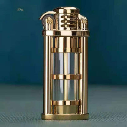 Transparent Briquet Floroux | Wind resistant | Gas flame | Elegant design