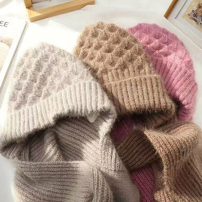 CozyWind Bonnet & Écharpe Set - Mode d'Hiver pour Femmes
