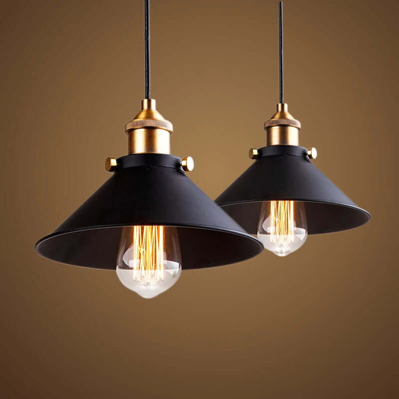 Floroux conical pendant in brass | Modern design | Dining room & Kitchen | Elegant atmosphere