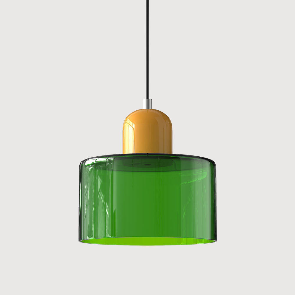 Floroux Glass Suspension | Creative Bauhaus Design | Colorful Accents | Atmospheric Lighting for Dining Room & Living Room
