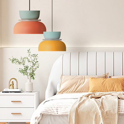 Floroux Luminaire Pendentif Scandinave à Blocs de Couleurs