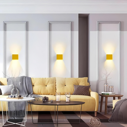 Floroux - Élégante lampe murale carrée pour une vie moderne
