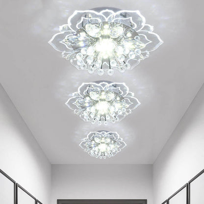 Floroux LED Crystal Ceiling Light | Flower Shape | Modern Design | Energy Saving | Decorative Lighting
