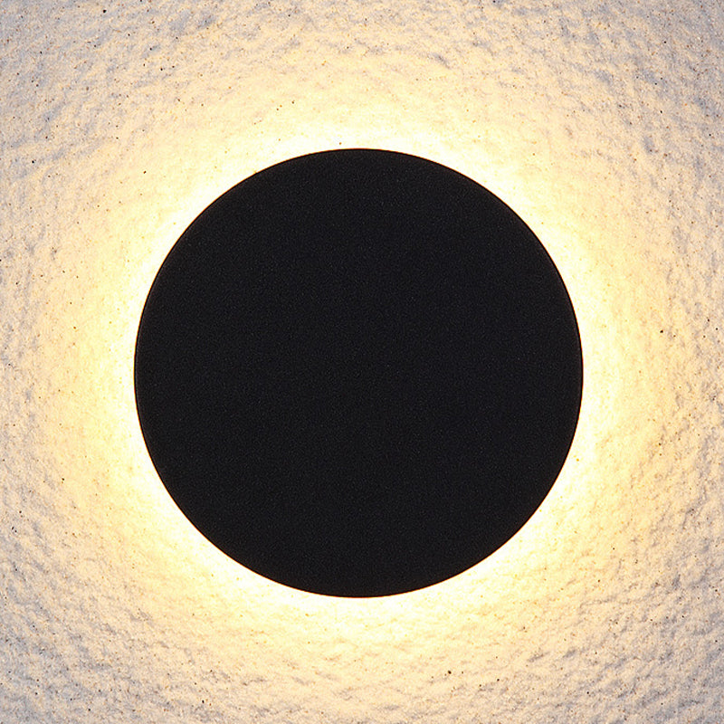 Floroux - Applique LED moderne élégante en métal noir pour intérieur et extérieur