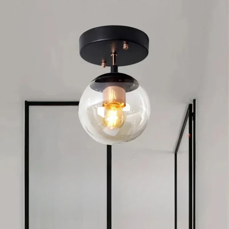 VerreLumi – Lampe de Plafond en Verre Moderne