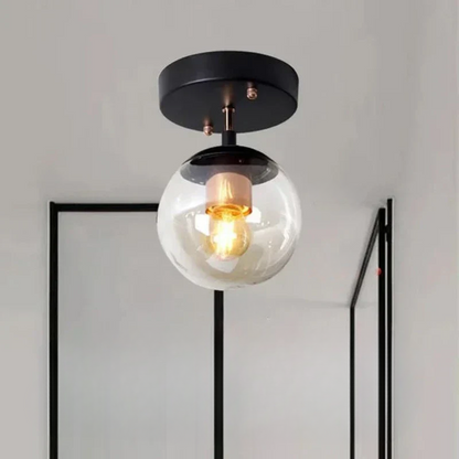 VerreLumi – Lampe de Plafond en Verre Moderne