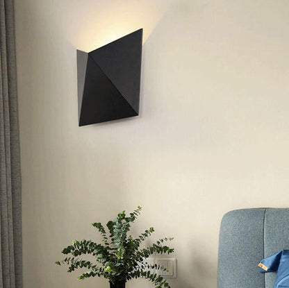EcoLume – Applique murale LED origami moderne minimaliste avec 1 lumière