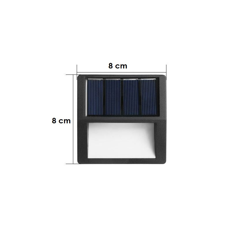 EcoBright – Lampes solaires LED étanches pour terrasses extérieures, rondes et carrées