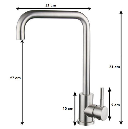 StainlessMix – Robinet de cuisine en acier inoxydable
