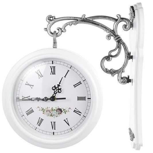 Floroux horloge murale double