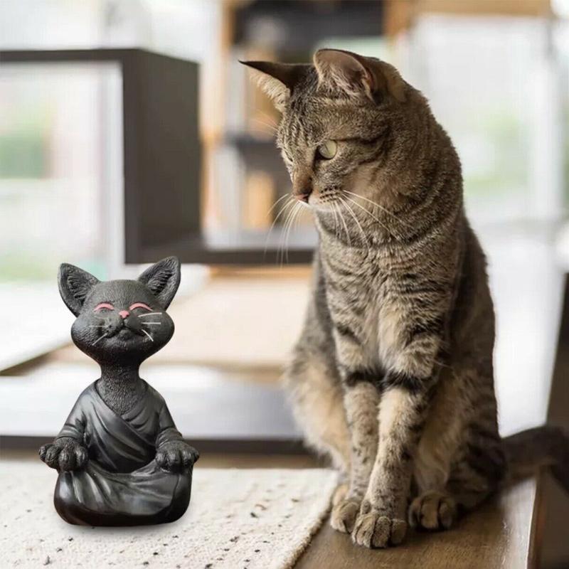 Décor de chat Bouddha Heureux