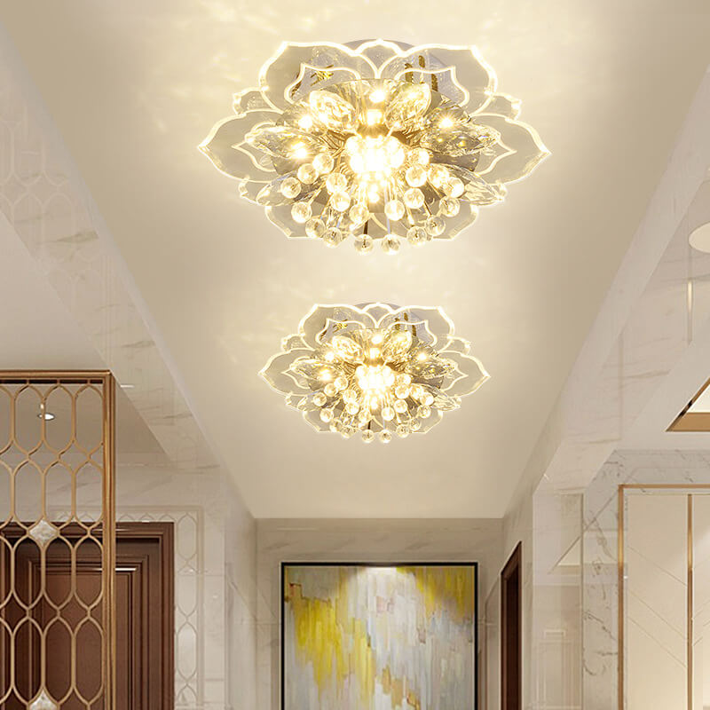 Floroux LED Crystal Ceiling Light | Flower Shape | Modern Design | Energy Saving | Decorative Lighting