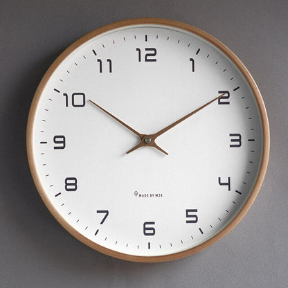 Horloge Murale en Bois Simplicité Scandinave