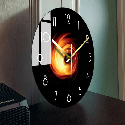Floroux | Horloge murale stylée pour des espaces de vie créatifs