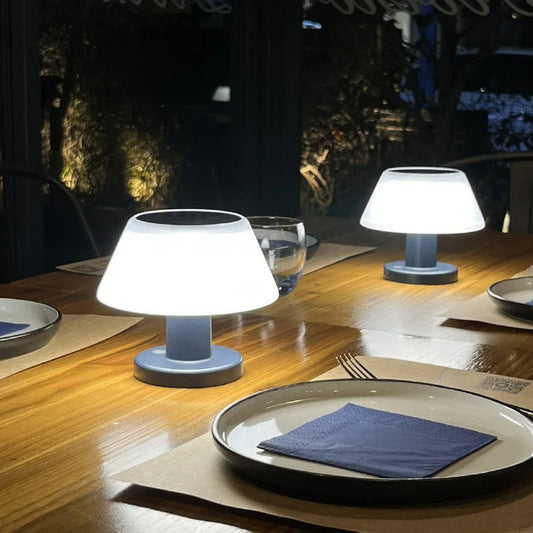 Floroux – Éco-Chic Lampe de table alimentée par solaire pour une atmosphère sans effort