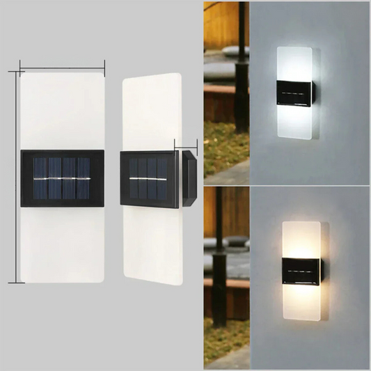 SolarWallGlow Applique murale - Lampe solaire élégante pour éclairage extérieur