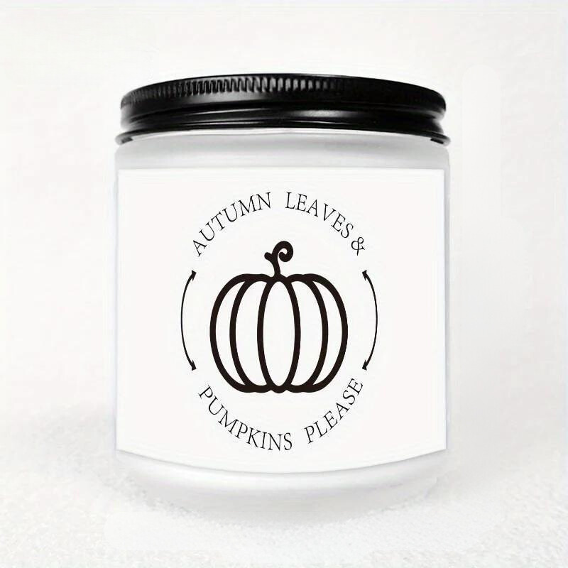 AutumnGlow – Bougie parfumée avec feuilles d'automne et citrouilles