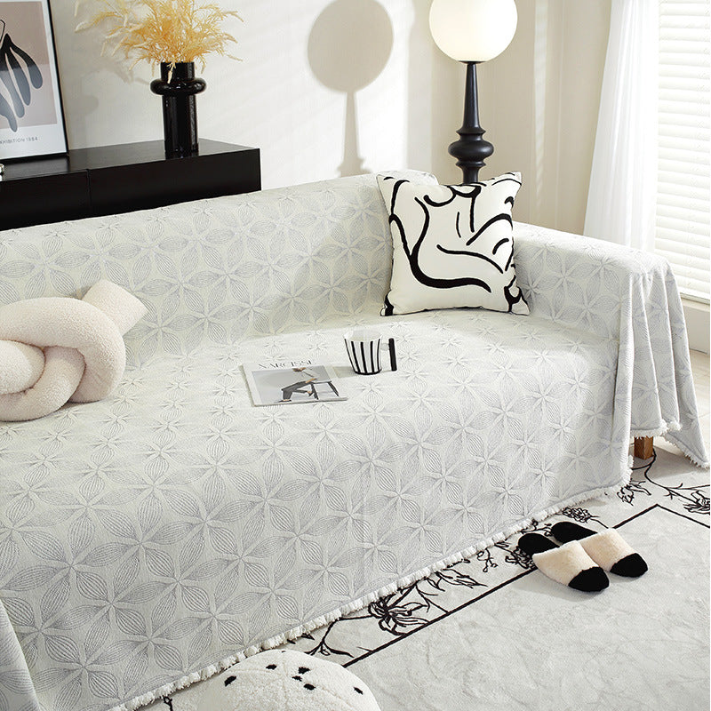 Couverture de canapé en chenille confortable