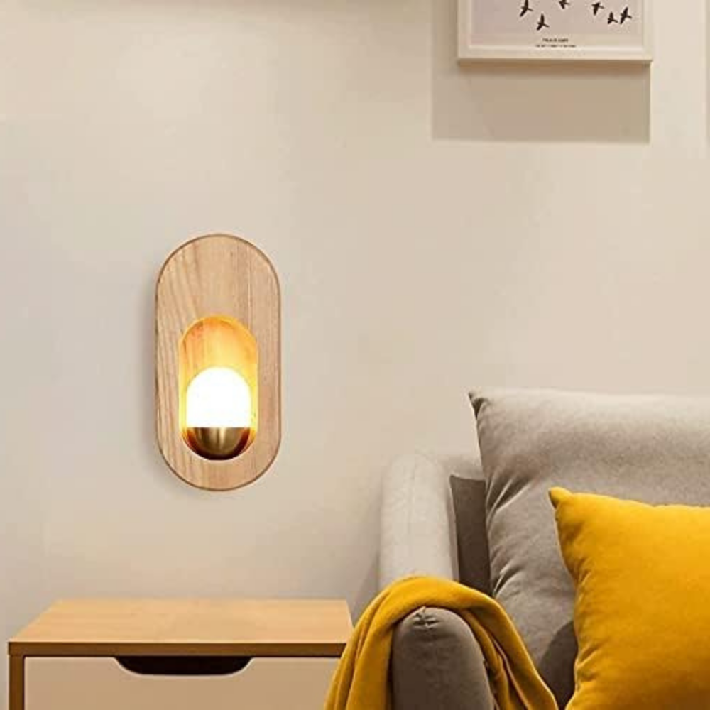 Floroux - Applique LED moderne en bois massif