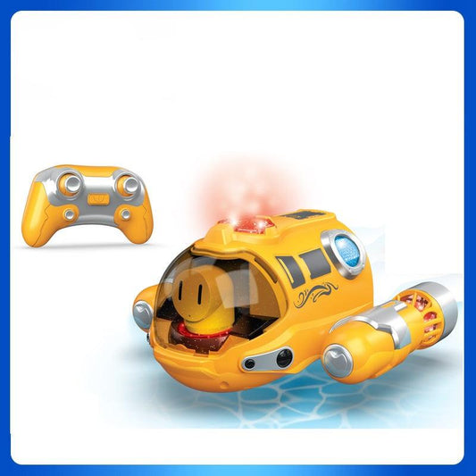 Bateau à moteur télécommandé étanche avec doubles hélices - Amusant bateau à vapeur RC pour enfants, jouet parfait pour la piscine