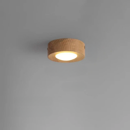 LumiNoyer - Lampe de plafond en noyer LED