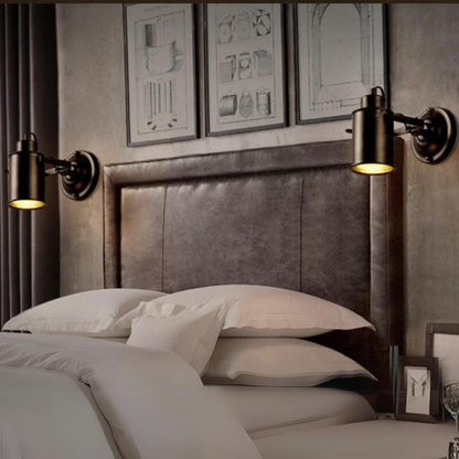 Floroux - applique en fer forgé élégante avec bras réglable pour ambiance industrielle