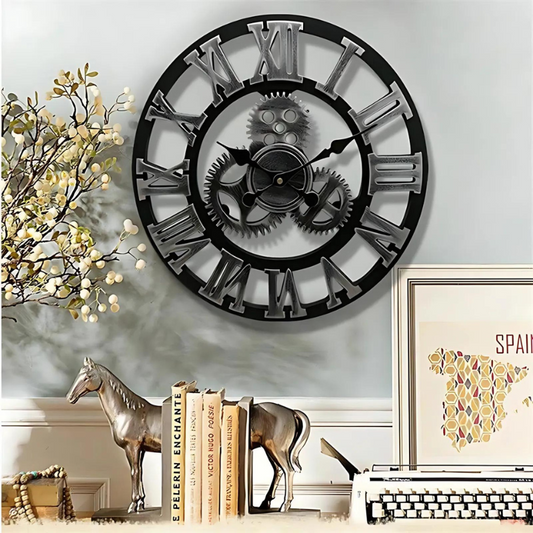 Horloge murale rétro Floroux en bois | Design intemporel pour chaque pièce