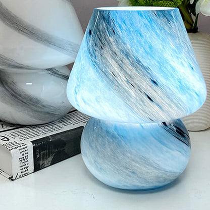 Lampe à champignon en verre design planétaire fait à la main 1 lumière