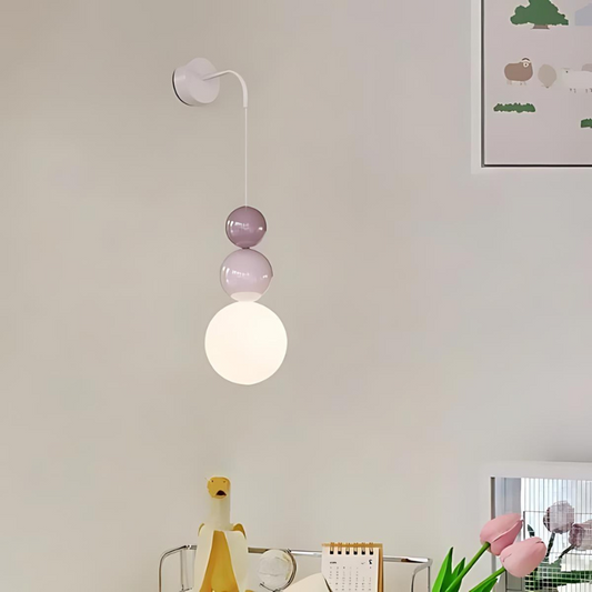 Floroux - Applique murale élégante en ivoire avec couleur de lumière variable