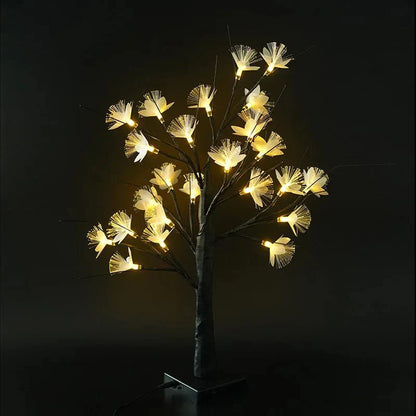 Floroux Bouleau Fibre de verre Arbre à fleurs Lumière