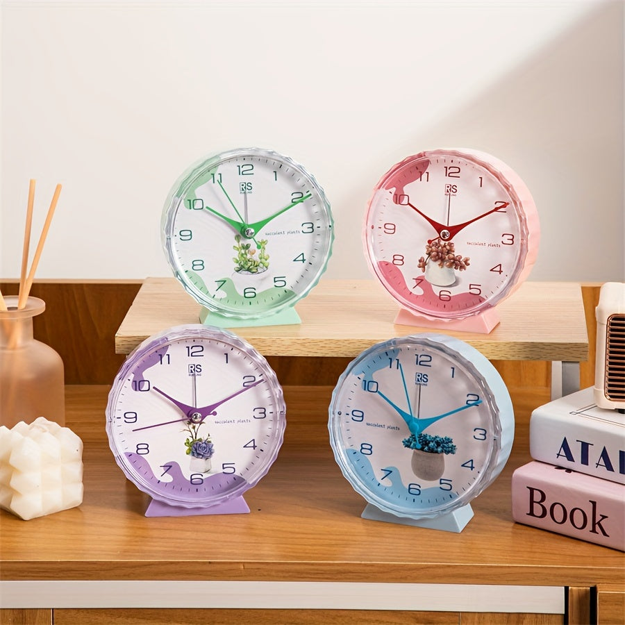 FloraTime Horloge - Élégant Réveil de Fleurs avec Alarme