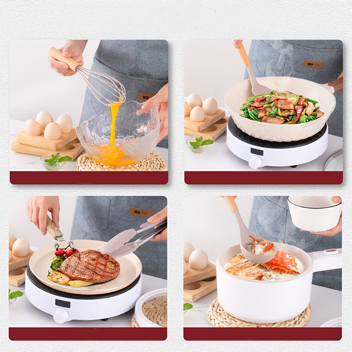 Emma | Ensemble de casseroles colorées résistant à la chaleur