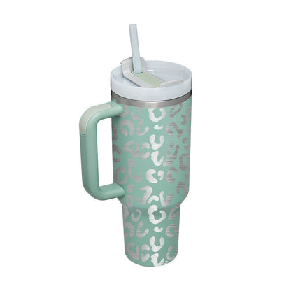 Tasse isolante avec anse et paille | 1200 ML