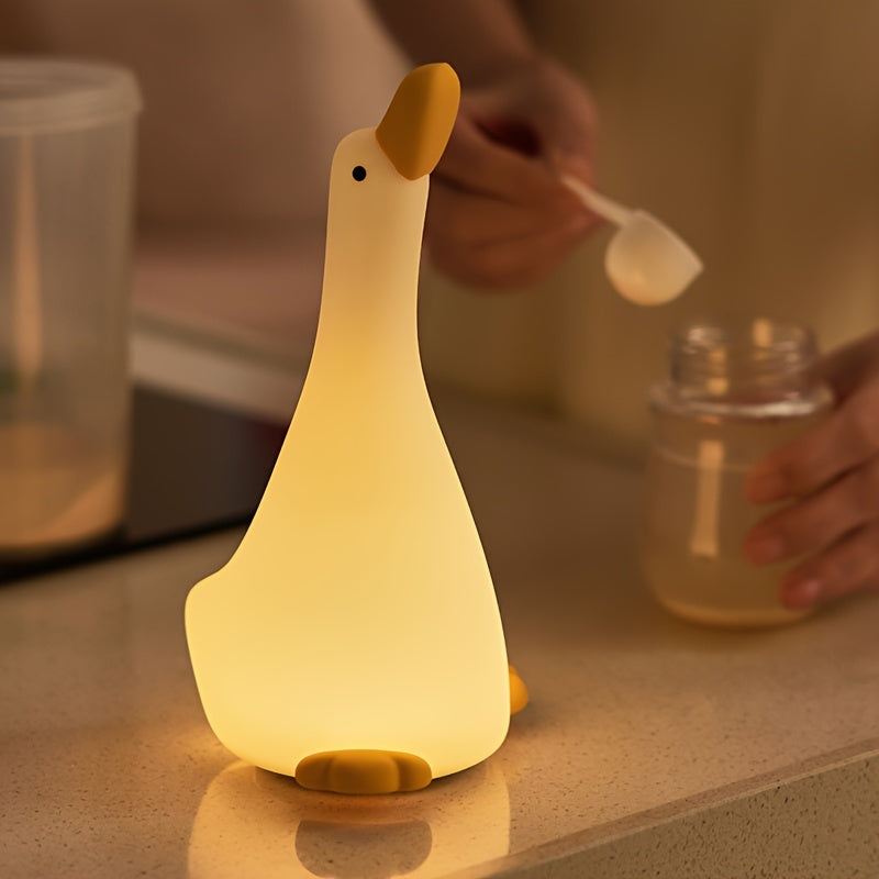 DreamDuck Lampe - Lampe de nuit en silicone avec capteur tactile rechargeable