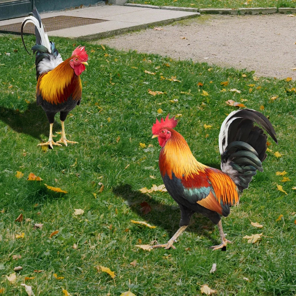 Floroux - Décoration de jardin Rooster durable