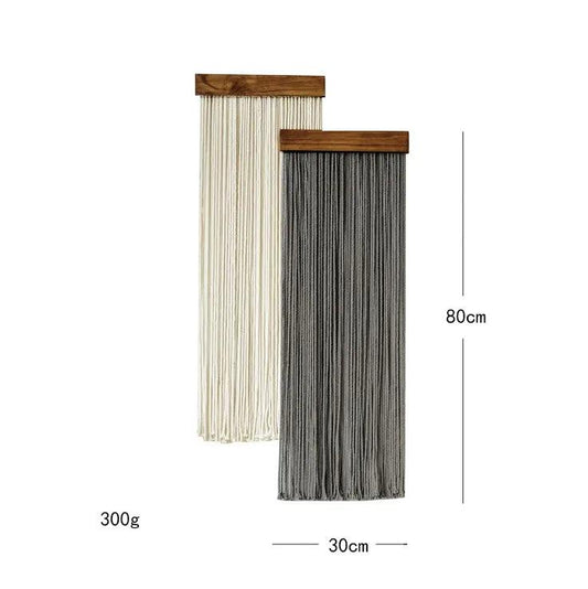 2 pcs Macramé murale Tapisserie Ornement │ Art textile mural pour la décoration bohème à la maison