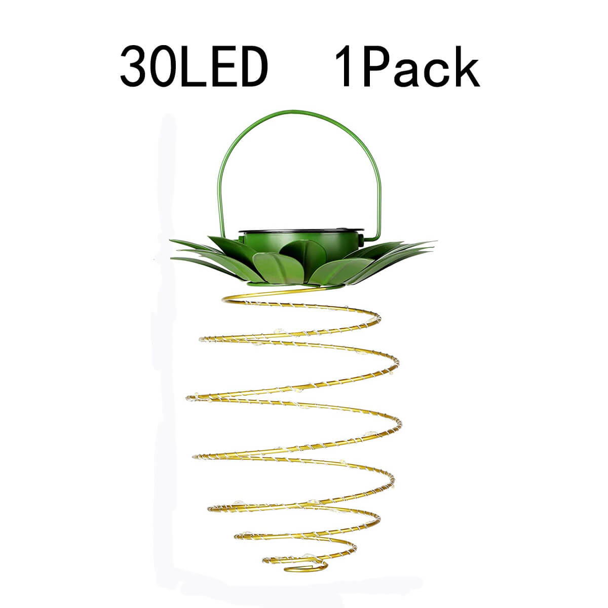 Floroux Lampe à Ananas | Lampe de jardin solaire LED | Fil de cuivre | Étanche pour extérieur | Lumières décoratives suspendues