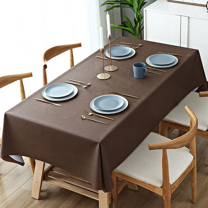 Nappe rectangulaire texturée imperméable et splash-proof, nappe de cuisine