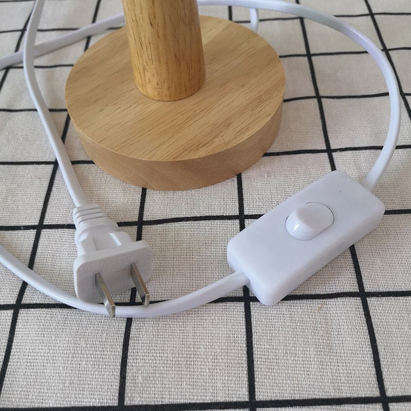 Floroux - Lampe de nuit en corde tressée