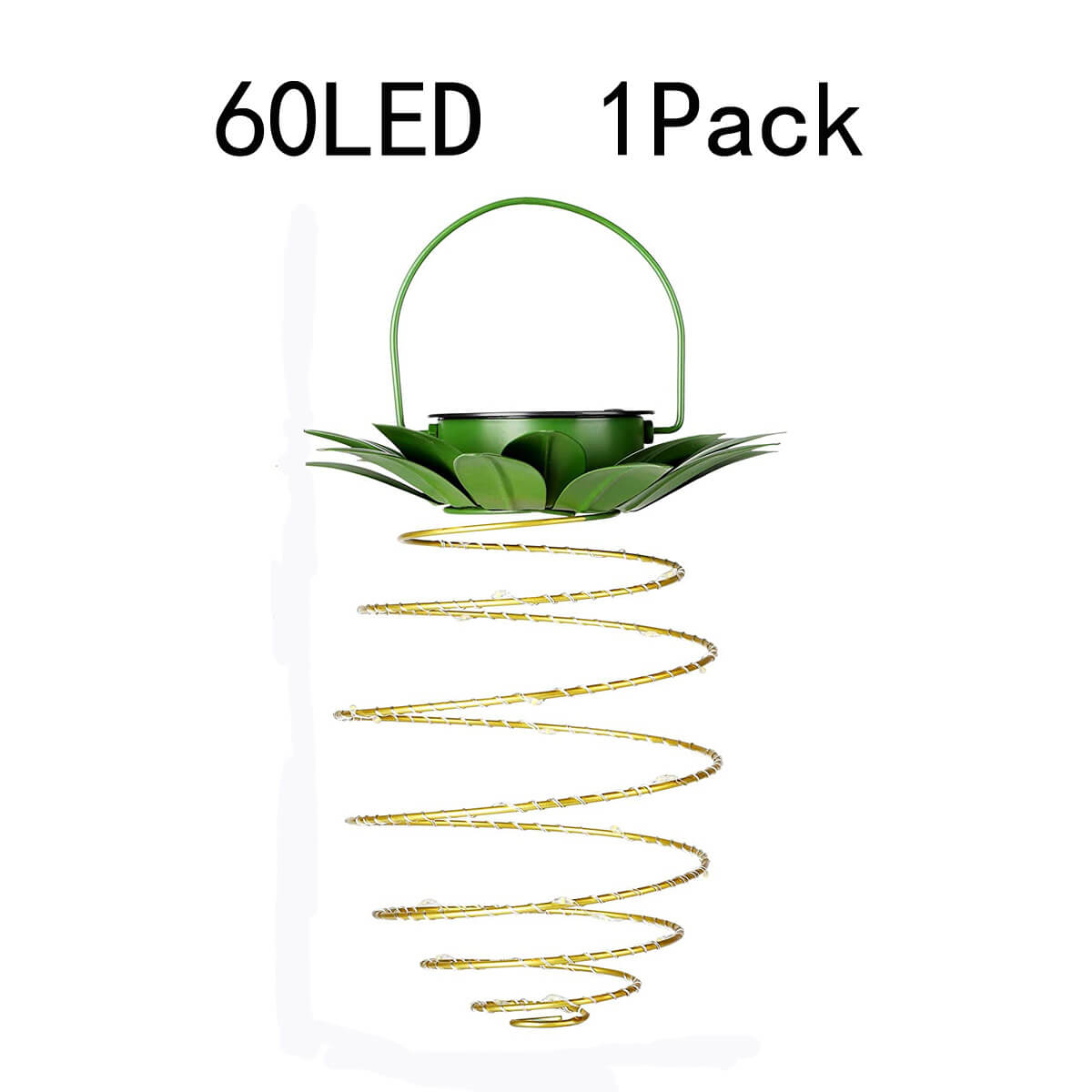 Floroux Lampe à Ananas | Lampe de jardin solaire LED | Fil de cuivre | Étanche pour extérieur | Lumières décoratives suspendues
