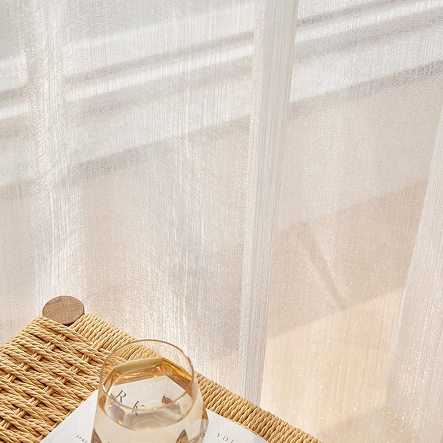 ChicTisse - Rideaux Translucides Tissés pour un Style Élégant et Moderne